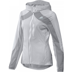 Dame - Nylon - Slim Jakker adidas Adizero Marathon Jacket Women - White/Gray