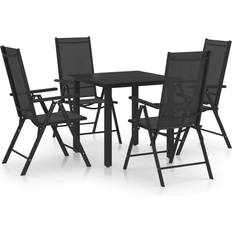 vidaXL 3070631 Havemøbelsæt, 1 borde inkl. 4 stole