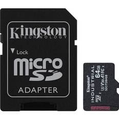 Kingston 64 GB - Class 10 - microSDXC Hukommelseskort Kingston Industrial microSDXC Class 10 UHS-I U3 V30 A1 64GB