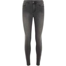 Vero Moda Tanya Normal Waist Slim Fit Jeans - Grey/Dark Grey Denim