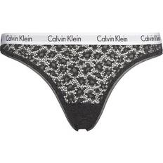 Calvin Klein Blomstrede Tøj Calvin Klein Caros Lace Brazilian Briefs - Black