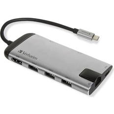 Verbatim USB C-HDMI/RJ45/USB C/USB A M-F Adapter