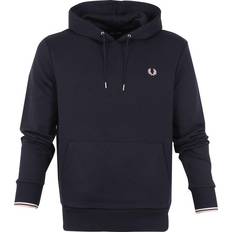 Fred Perry Herre Sweatere Fred Perry Tipped Hooded Sweatshirt - Navy