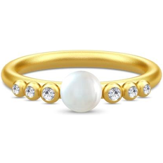 Julie Sandlau Perler - Sølv Ringe Julie Sandlau Perla Ring - Gold/Pearl/Transparent