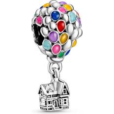 Pandora Guldbelagt Smykker Pandora Disney Pixar's Up House & Balloons Charm - Silver/Multicolour