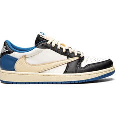 Herre - Nike Air Jordan Sneakers Nike Air Jordan 1 Retro Low OG SP x Travis Scott x Fragment - Sail/Black/Military Blue/Shy Pink