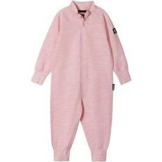 98 - Pink Fleece heldragter Reima Toddlers' Wool All in One Parvin - Pale Rose (516483-4010)