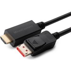DisplayPort - HDMI-kabler MicroConnect HDMI-DisplayPort 0.5m