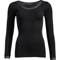 Femilet Dame Overdele Femilet Juliana Long Sleeves T-shirt - Black