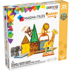 Magna-Tiles Plastlegetøj Byggesæt Magna-Tiles Clear Colours Safari Animals 25pcs
