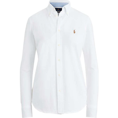 Polo Ralph Lauren Bomuld - Dame - Hoodies Overdele Polo Ralph Lauren Heidi Long Sleeve Shirt - White