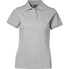 ID Dame Polotrøjer ID Ladies Stretch Polo Shirt - Grey Melange
