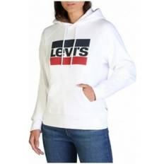 26 - Dame - Hoodies - M Sweatere Levi's Sport Graphic Hoodie - White
