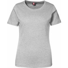 Dame - Grå T-shirts ID Ladies Interlock T-shirt - Grey Melange