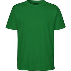 Bomuld - Grøn - Løs T-shirts Neutral O60002 Regular T-shirt Unisex - Green