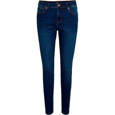 Vero Moda Tanya Normal Waist Skinny Fit Jeans - Blue/Dark Blue Denim