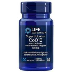 Life Extension Super Ubiquinol CoQ10 with Enhanced Mitochondrial Support 50mg 100 stk