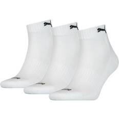 Dame Strømper Puma Unisex Cushioned Quarter Socks 3-pack - White