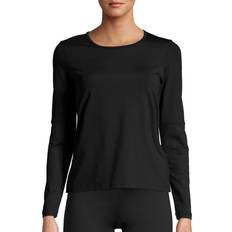40 - Meshdetaljer T-shirts Casall Essential Mesh Detail Long Sleeve - Black
