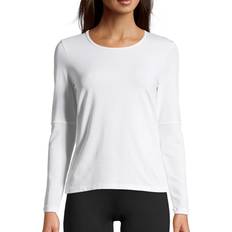 40 - Meshdetaljer T-shirts Casall Essential Mesh Detail Long Sleeve - White