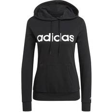 Adidas Dame Sweatere adidas Essentials Logo Hoodie Women - Black/White
