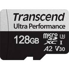 Transcend 128 GB - microSDXC Hukommelseskort Transcend Ultra Performance 340S microSDXC UHS-I U3 V30 A2 128GB