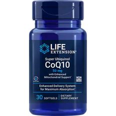 Life Extension Super Ubiquinol CoQ10 with Enhanced Mitochondrial Support 50mg 30 stk
