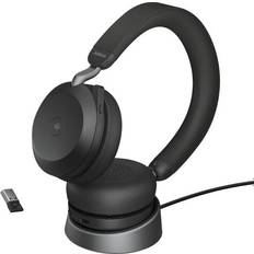 Jabra Aktiv støjreduktion - On-Ear - Trådløse Høretelefoner Jabra Evolve2 75 USB-A MS with Stand