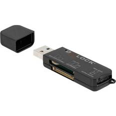 Micro sd kort DeLock SuperSpeed USB Card Reader for SD/Micro SD/MS (91757)