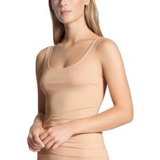 Calida 42 Toppe Calida Natural Comfort Rounded Neck Tank Top - Beige