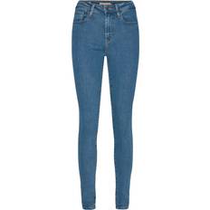Levi's Dame - L31 - Trekvartlange ærmer - W34 Jeans Levi's 721 High Rise Skinny Jeans - Bogota Heart/Blue