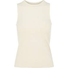 Object Dame Toppe Object Jamie Round Neck Sleeveless Top - Sandshell