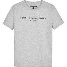 Tommy Hilfiger Drenge Børnetøj Tommy Hilfiger Essential Organic Cotton Logo T-shirt - Light Grey Heather (KS0KS00210-P01)