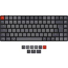 Keychron Standard tastatur - Trådløs Tastaturer Keychron K3 V2 RGB Low Profile Hotswap Wireless Gateron Optical Red (Nordic)