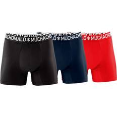 Muchachomalo Underbukser Muchachomalo Cotton Stretch Basic Boxer 3-pack - Black/Red