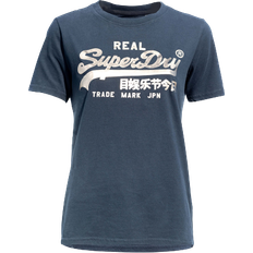Superdry 6 T-shirts & Toppe Superdry Vintage Logo Boho Sparkle T-shirt - Eclipse Navy