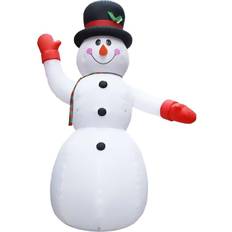 vidaXL Inflatable Decorations Snowman with LED XXL