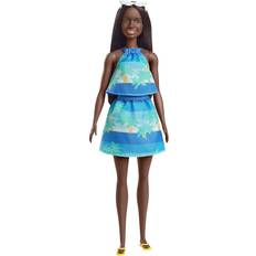 Billig Barbie Dukker & Dukkehus Barbie Loves The Ocean Doll Print Top & Skirt