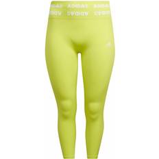 Adidas Dame - Gul Tights adidas Training Aeroknit 7/8 High-Rise Tights Women - Acid Yellow