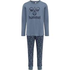 Hummel Piger Pyjamasser Hummel Nolan Night Suit - China Blue (214130-8252)
