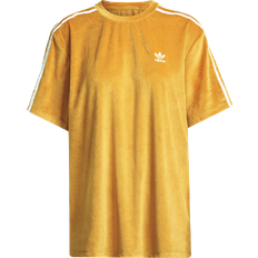 32 - Dame - Orange T-shirts & Toppe adidas Adicolor Classics Corded Velour Loose T-shirt - Focus Orange