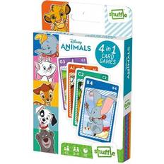 Shuffle kortspel 4-i-1 Disney Animals 56 x 87 mm kartong