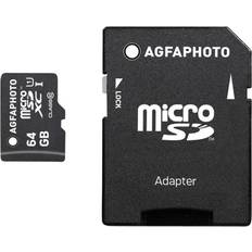 64 GB - SD Hukommelseskort & USB Stik AGFAPHOTO MicroSDXC Class 10 64GB