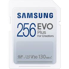 Samsung 256 GB - V30 - microSDXC Hukommelseskort Samsung Evo Plus 2021 SDXC Class 10 UHS-I U3 V30 130MB/S 256GB