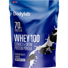 Glycin - Mælkeproteiner Proteinpulver Bodylab Whey 100 Cookies & Cream 1kg