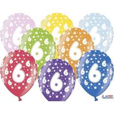 PartyDeco Fødselsdagsballoner, 6 år
