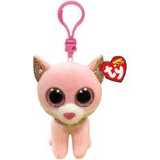 TY Beanie Boos Fiona pink cat clip