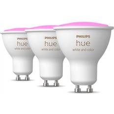 GU10 - Kølige hvide Lyskilder Philips Hue White and Color LED Lamps 4.3W GU10 3-Pack