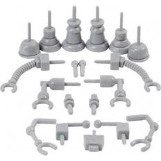 Silk Clay Kaniner Legetøj Silk Clay Robotdele størrelse 0,5-6 cm grå 19 stk