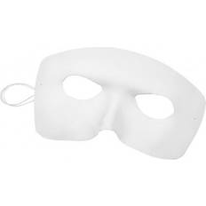 Halvdækkende masker Kostumer Harlekin Maske Hvid